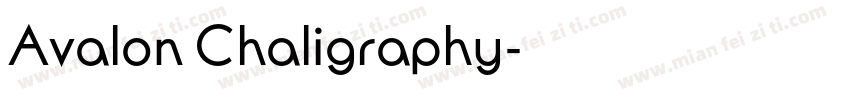 Avalon Chaligraphy字体转换